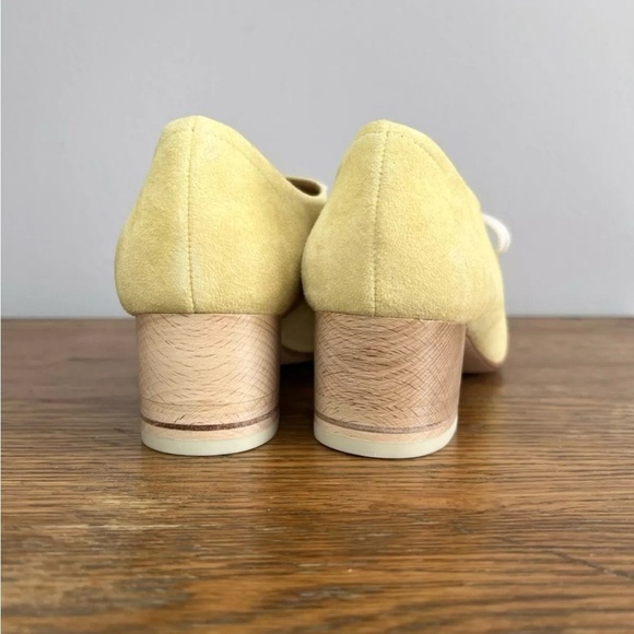 Coclico Size 37 • Anthropologie Goodwin Oxford Suede Leather Pale Yellow. - Picture 8 of 10